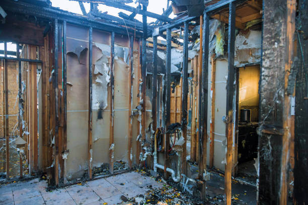 Professional Fire Damage Removal technician working in Sassamansville, PA